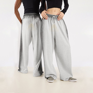 กางเกงวอร์มขายดี สีซีดแบบซันเฟด มีกระเป๋าข้าง แต่งคริสตัล ล้างสีแบบแอซิด ผ้าฝ้าย 100% สไตล์โมเดิร์น สำหรับผู้หญิง - Product Image 1