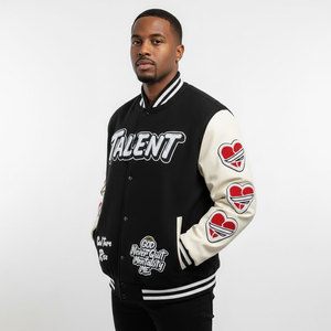 Custom Embroidery Greek Fraternity <b>Letter</b> Sorority Applique logo Satin <b>Jacket</b> 100 % Polyester Letterman Bomber <b>Jacket</b> for <b>man</b> - Product Image 3