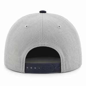 Custom Two-Tone Heather Gray & <b>Navy</b> Adjustable <b>Baseball</b> <b>Cap</b> | 6 Panel Structured Sports <b>Cap</b> | Snapback Closure - Product Image 5