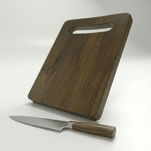 Planche à découper en teck naturel de haute qualité avec poignée ergonomique, grande planche à découper en bois durable pour la cuisine et le service - Product Image 4