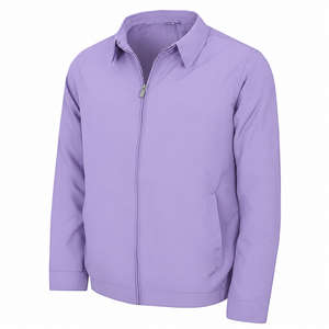 Veste décontractée noire pour homme MKB Premium, fermeture éclair, légère, manches longues, coupe-vent avec poches latérales pour le printemps et l'automne - Product Image 2