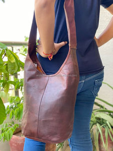 Bolso Vintage de cuero de cabra para mujer, bandolera - Product Image 2