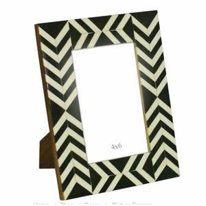 Chevron Pattern Bone Inlay Photo <b>Frame</b> Handmade Picture <b>Frame</b> Decor Use for Tabletop & Wall Office Desktop Picture Photo <b>Frame</b> - Product Image 4