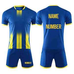 Free Custom Soccer Jersey Set with Logo Soccer Uniform Sublimation Printed Football Shirts Teams Wear - Product Image 1