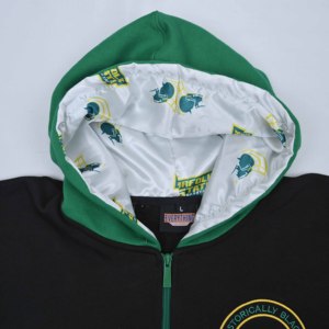 Premium Custom Wholesale Cotton Fleece <b>Zip</b>-<b>Up</b> Hoodie for Men with Front Embroidery and Back Applique Casual Style - Product Image 4