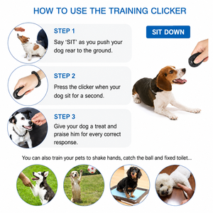 Clicker de Entrenamiento Interactivo Recargable de Plástico para Perros y Gatos con Correa para la Muñeca - Fabricante Directo con Logotipo Personalizado OEM/ODM - Product Image 3