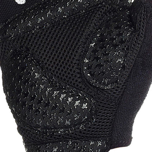 Half Finger Cycling <b>Gloves</b> <b>Black</b> White <b>Mesh</b> Breathable Non Slip Lightweight Unisex Summer Pull On Closure - Product Image 4