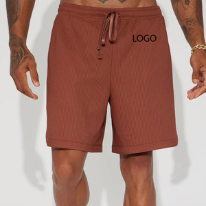 Pantalones Cortos Cómodos para Hombre, Material para Verano, Color Sólido, Diseño de Logotipo Personalizado 2026, Precio Económico para Pedidos al por Mayor, Corte Holgado - Product Image 1