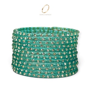 Bracelets en verre bleu goutte de pluie kashmiri pour femmes, très demandés, pour anniversaire, mariage, vente en gros et exportation - Product Image 4