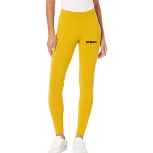 Leggings Deportivos de Cintura Media para Mujer, Tejido Transpirable y Ecológico, Impresión de Logotipo Personalizado, Cintura Elástica, Pantalones de Gimnasio - Product Image 1