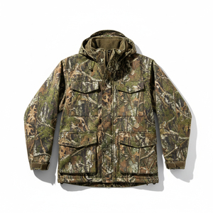 <b>Soft</b> <b>Shell</b> Breathable Hunting <b>Jacket</b> Anti Scratch Tactical Windproof Waterproof Outdoor <b>Men's</b> Autumn Solid Polyester/Cotton - Product Image 1