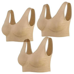 Seamless Breathable Knitted Wireless Everyday Bras for Women Full Cup Nylon Spandex Offering - Product Image 6