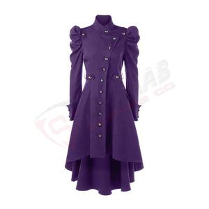 Abrigo gótico de manga larga, transpirable, cálido, de invierno, a la moda, abotonado, rojo, vintage, chaquetas, abrigos para mujer - Product Image 5