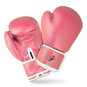 Gants de boxe respirants sur mesure à marque privée, ajustables avec fermeture, en cuir véritable, pour l'entraînement en extérieur pour adultes - Product Image 3