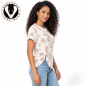 High Quality Women's Casual Eco-Friendly <b>T</b>-<b>Shirt</b> Soft Fabric Reliable <b>Stitching</b> Comfortable Construction Custom Print Options - Product Image 5