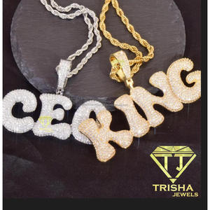 Custom <b>Name</b> Pendant Lab Grown Diamond Iced Out Necklace Gold <b>Chain</b> Luxury Statement Jewelry - Product Image 3
