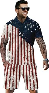 Ensemble décontracté TRUPEXA pour homme, style streetwear, léger, 100 % polyester, séchage rapide, respirant, écologique, t-shirt et short - Product Image 2