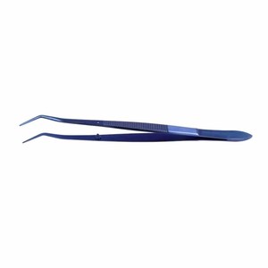 Pinzas Angulares Dentales de Algodón Recubiertas de Titanio Azul Premium, Pinzas Quirúrgicas de Acero Inoxidable para Tejidos, Instrumentos Quirúrgicos - Product Image 3