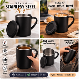 Stainless Steel Double Wall Insulated Coffee <b>Mug</b> with Personalization and Printing for Father's Day and Mother's Day - Product Image 4