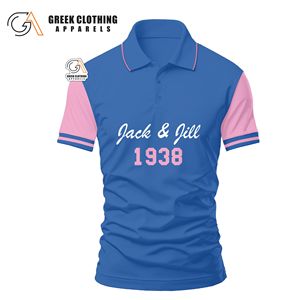 เสื้อโปโลแจ็คแอนด์จิลแบบกำหนดเองได้ ราคาดีที่สุด แห้งเร็ว ระบายอากาศได้ดี เหมาะสำหรับเล่นกอล์ฟ สำหรับผู้ชาย - Product Image 2