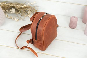 Mochila mini de cuero genuino personalizada OEM al por mayor, otras mochilas de cuero auténtico, mochila escolar para mujer LSBP-0108 - Product Image 3