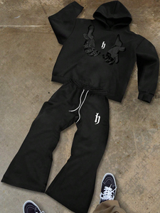 Survêtement d'hiver personnalisé pour homme à capuche, séchage rapide, respirant, écologique, lavage vintage, impression personnalisée, grandes tailles, OEM 2026 - Product Image 6