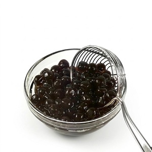 Perlas de Tapioca Negra de Cocción Rápida y Perlas de Boba Masticables de Azúcar Moreno para Suministro al por Mayor a Tiendas de Té con Leche y Burbujas - Product Image 1