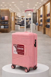 Luxury PP Material Durable Hard Shell Travel Suitcase TSA <b>Lock</b> 360 Spinner <b>Wheel</b> Luggage USB Charging Port Large Capacity - Product Image 2