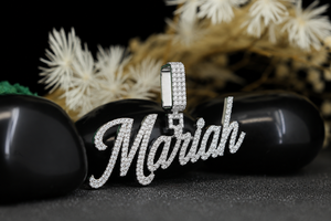 Custom Name Pendant Necklace 925 Sterling Silver Diamond Look Iced Out Personalized Hip Hop Pendant Luxury Jewelry Wholesale - Product Image 5