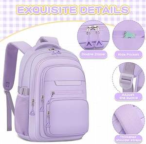 Mochila de Poliéster Personalizable de Alta Calidad para Niñas Escolares, Mochila Estética para Mujeres, Bolsa para Libros Universitarios - Product Image 3
