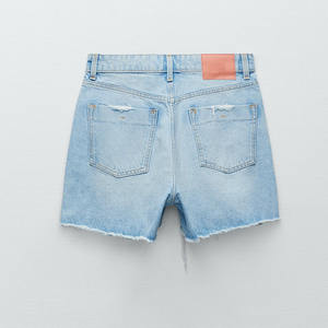 กางเกงยีนส์ขาสั้นเอวต่ำสำหรับผู้หญิง สวมใส่สบาย ระบายอากาศได้ดี สไตล์ Y2K มีกระเป๋าหลายช่อง  รับสั่งทำตามแบบ สำหรับสาวๆ  มีจำหน่ายแล้ว - Product Image 4