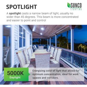 Faretto LED PAR38 da Esterno Impermeabile 120W Equivalente, 15W con Sensore Crepuscolare, Luce Diurna 5000K, 1250 LM, Faretto Certificato per Ambienti Umidi - Product Image 5