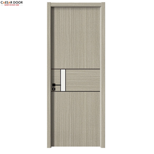 Puertas de PVC con Película Antimoho y Anti-termitas, Resistentes al Agua, de Estilo Moderno, con Interior de Madera MDF, para Apartamentos, Baños, Dormitorios y Hoteles - Product Image 1
