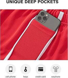 Shorts de sport pour hommes de qualité supérieure, respirants, légers et à séchage rapide, parfaits pour la course à pied et la musculation - Product Image 3