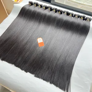 Migliori extension per capelli di colore naturale 100% cuticola grezza allineata vergine Remy Vietnamese capelli 100% puro crudo non trasformato