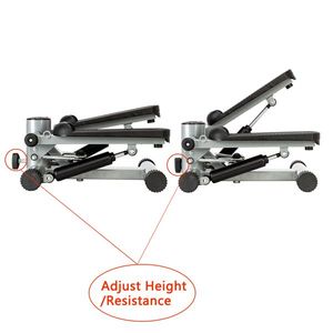 Stepper Aerobico in Argento con Piattaforme Regolabili per Allenamento Fitness - Product Image 4