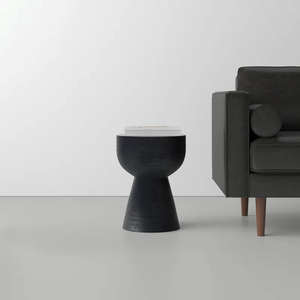 Mesa de Centro de Madera de Teca Reciclada Negra, Moderna, Resistente y de Alta Gama, para Uso en Interiores y Exteriores, Parques, Patios, Hospitales y Almacenes - Product Image 2