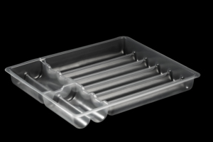 Bandeja de Plástico Transparente Desechable de PP para Rollitos Primavera, Grado Alimenticio para Supermercado, OEM ODM, Muestra Disponible - Product Image 3