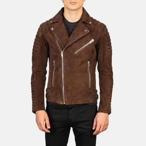 Veste en cuir pour homme avec logo personnalisé, vente en gros, veste de moto en cuir tendance, coupe-vent - Product Image 4