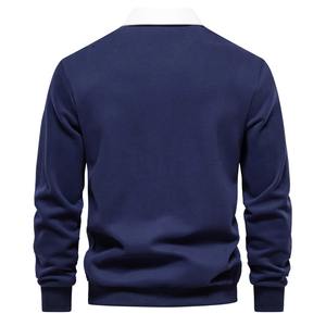 Sudaderas con Cuello Alto para Hombre, Primavera-Otoño 2026, Moda Casual Elegante, Sudaderas de Algodón para Hombre, Tops de Alta Calidad - Product Image 5