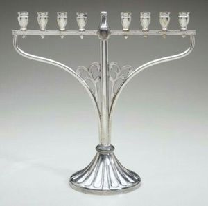 Authentic Menorah Candle Holders Traditional Festival Religious Decoration Premium Handmade Metal <b>Table</b> Display Home Collection - Product Image 3