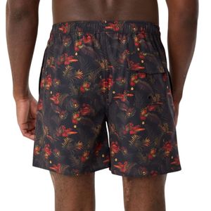 Shorts de bain floraux tropicaux foncés pour hommes, séchage rapide, avec logo personnalisé, vêtements de plage professionnels, maillots de bain - Product Image 2