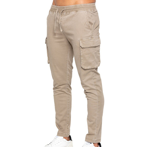 Men's Slim Fit Cargo Jogger Pants Cotton Spandex Hiking Pants 4 Pockets Adjustable Drawstring Casual Wear Outdoor Trousers - Product Image 2