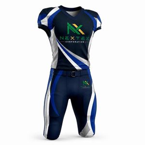 Ensemble d'uniformes sportifs personnalisés par sublimation, maillot d'équipe à col en V et manches courtes avec pantalon de baseball assorti - Product Image 3
