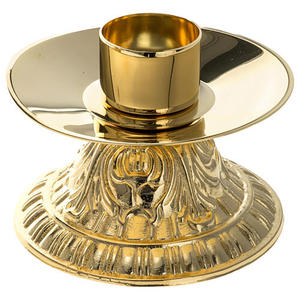 Classic Snuffe <b>Tapered</b> <b>Candle</b> With Grapevine Design Silver And Gold Finish Religious Accessory High Quality Metal Votive churs - Product Image 2