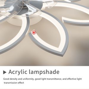 Ventilatore a soffitto a LED da 35.4 pollici con telecomando a 6 marce velocità del vento 3 temperature di colore - Product Image 6