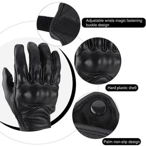 Gants de moto en cuir respirants, gants de vélo de montagne à doigts complets, gants de cyclisme pour moto - Product Image 6