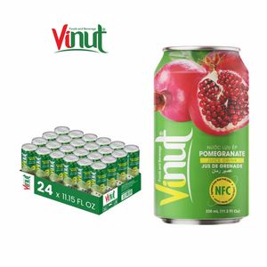 Bebida de Jugo de Granada en Lata de 330 ml, Paquete de 24, NFC, Bebida de Fruta Recién Exprimida, 18 Meses de Duración, Mejor Refrigerada - Product Image 1