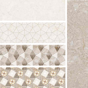 Elegant 300x600 White Glossy Ceramic Wall <b>Tile</b> Modern Minimalist Style For Corporate Office And Commercial Infrastructure - Product Image 2