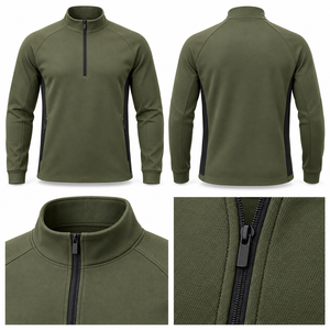 Veste d'entraînement résistante à l'eau, veste de performance légère en polyester, logo personnalisé, fournisseur de vêtements en gros - Product Image 6